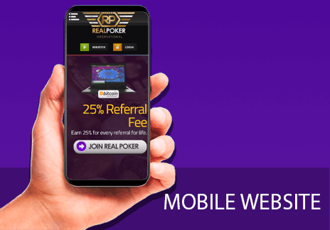 real poker mobile website