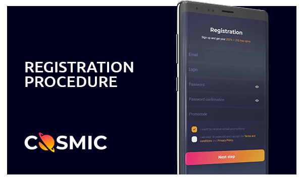 cosmicslot registration procedure