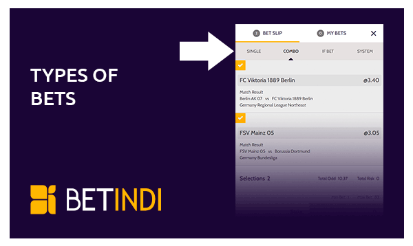 Types of Bets in the Betindi App