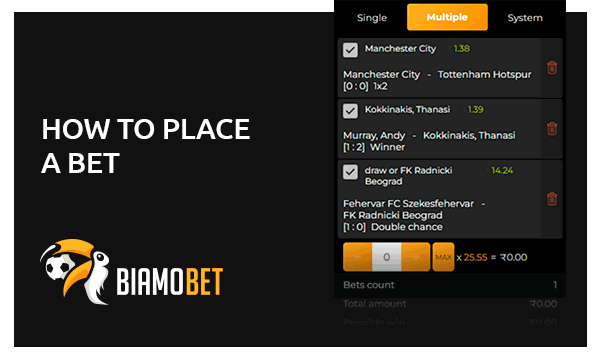 biamobet how to place a bet