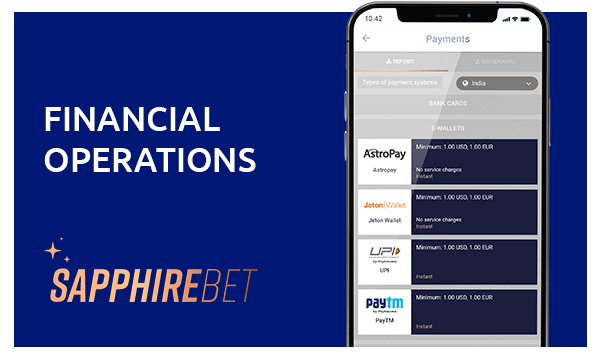 sapphirebet financial operations