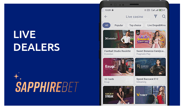 sapphirebet live dealer games