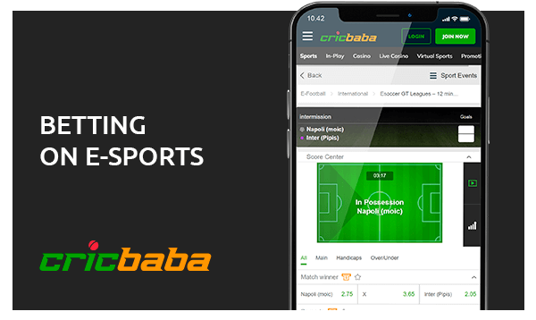 cricbaba betting on esports